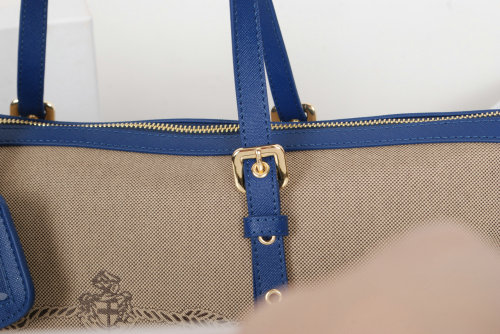2014 Prada shoulder bag fabric BL4253 blue for sale